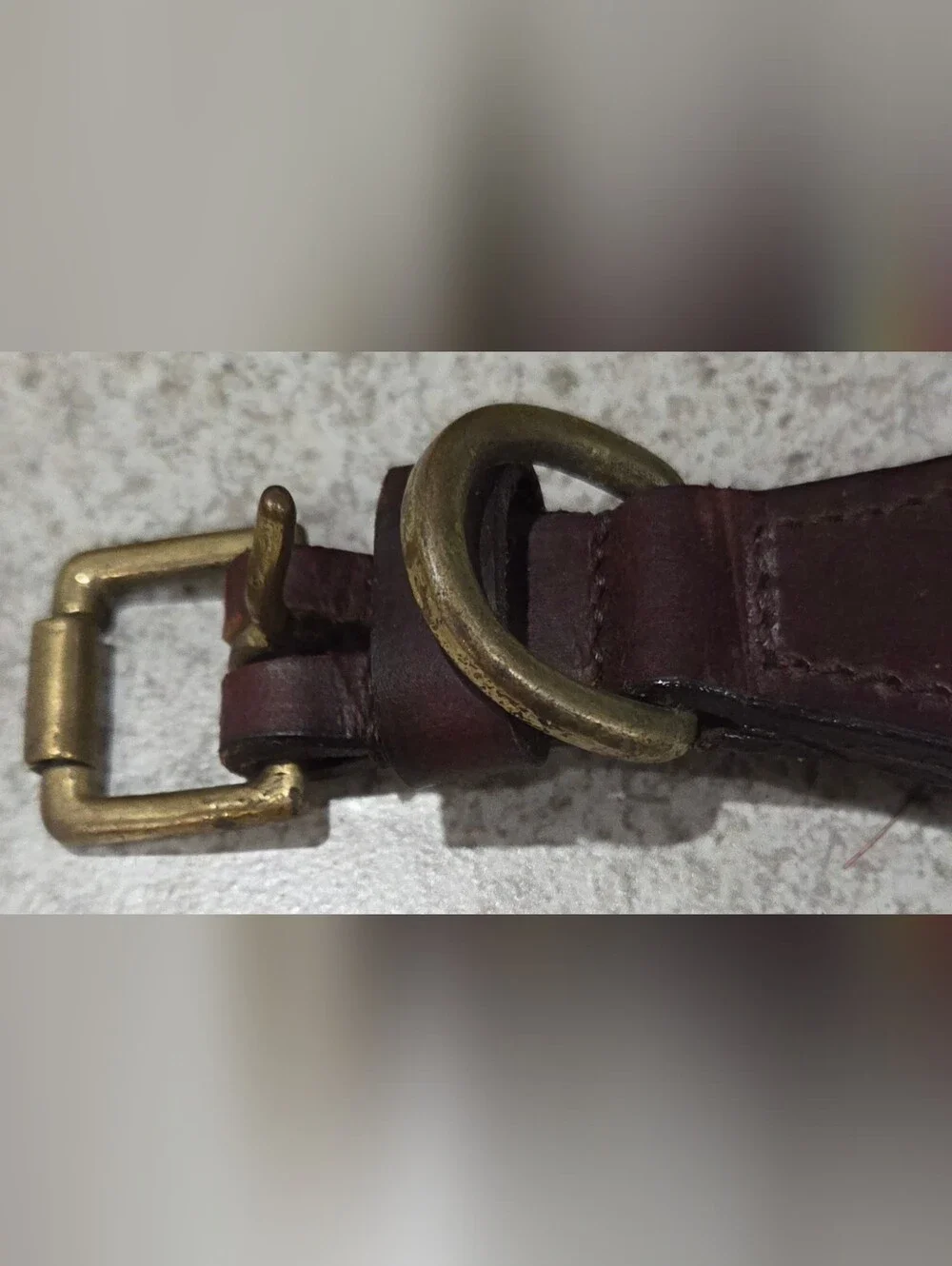 Leather Dog Collar with Multicolor Pattern